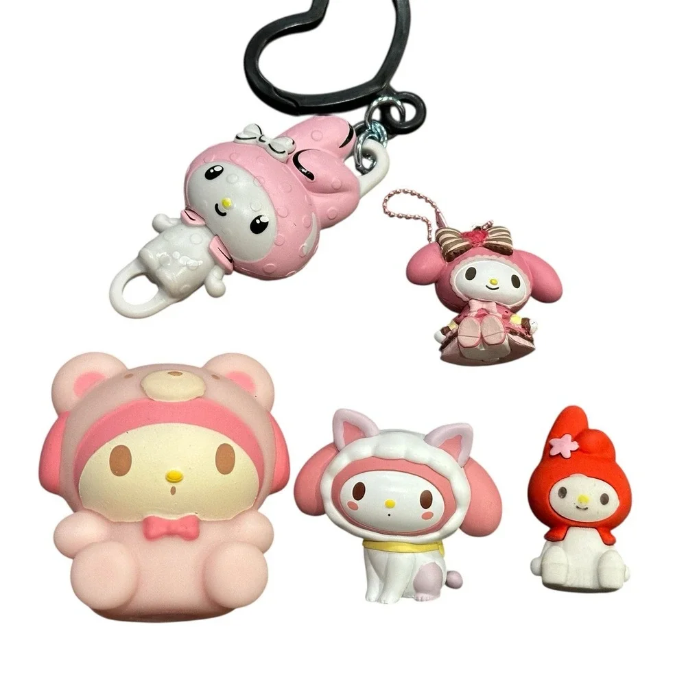 Sanrio MY MELODY Building Block‎ Sunshine Meadows Figure Toy Plush Keychain Lot